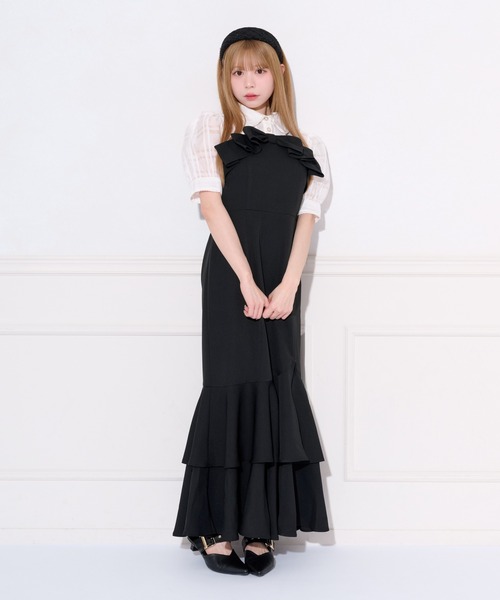 「apres jour」 キャミソールワンピース MEDIUM ブラウン系その他 レディース_画像2