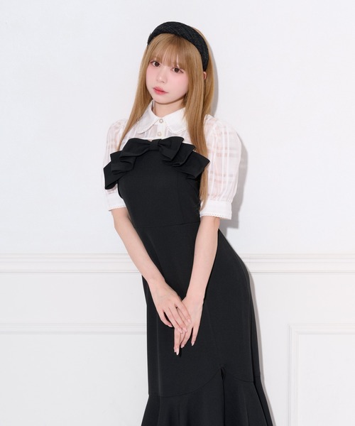 「apres jour」 キャミソールワンピース MEDIUM ブラウン系その他 レディース_画像4