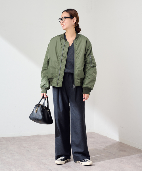 Top khaki カーキ Ma-1ジャケット FRAMeWORK フレームワーク ma1 ma-1 TOP KHAKI トップカーキ MA-1ナイロンジャケット レディース ZOZOTOWN Yahoo 店 - 通販 - Yahoo ショッピング