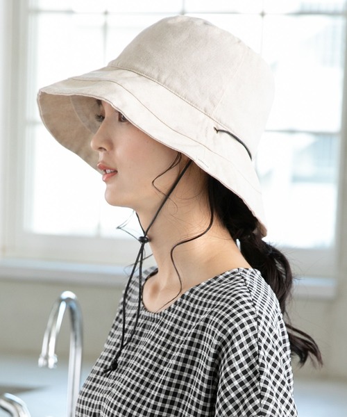 QUEENHEAD（クイーンヘッド） 帽子 ハット 紐付きブリムフレンチハット