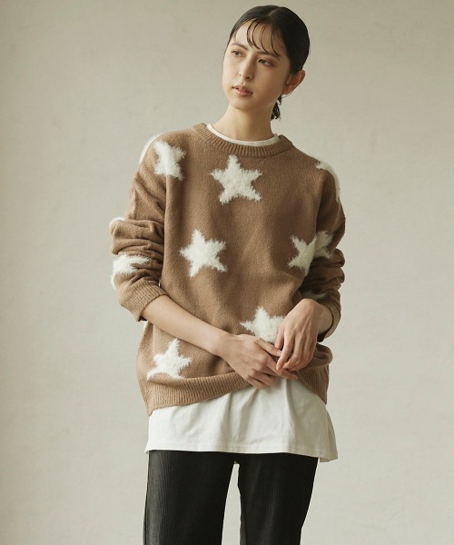 ニット 星柄インターシャニット Zozotown Paypayモール店 通販 Paypayモール