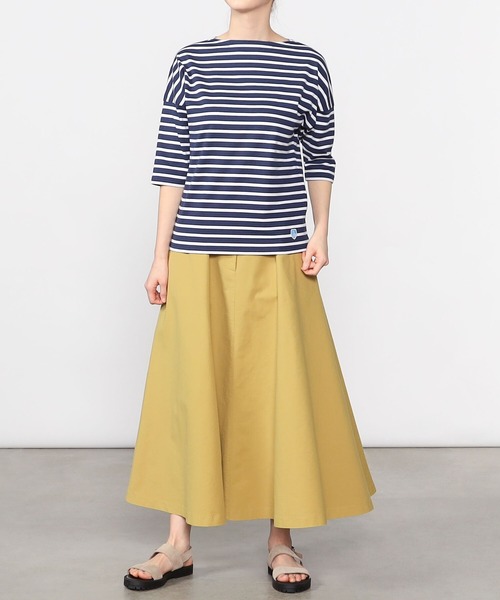 tシャツ Tシャツ ORCIVAL | ドロップショルダーボートネック5分袖Tシャツ WOMEN|ZOZOTOWN |05