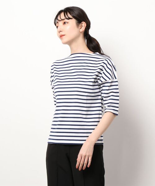 tシャツ Tシャツ ORCIVAL | ドロップショルダーボートネック5分袖Tシャツ WOMEN|ZOZOTOWN |14