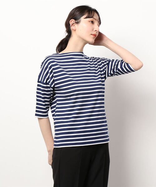 tシャツ Tシャツ ORCIVAL | ドロップショルダーボートネック5分袖Tシャツ WOMEN|ZOZOTOWN |15