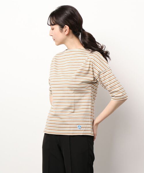 tシャツ Tシャツ ORCIVAL | ドロップショルダーボートネック5分袖Tシャツ WOMEN|ZOZOTOWN |16