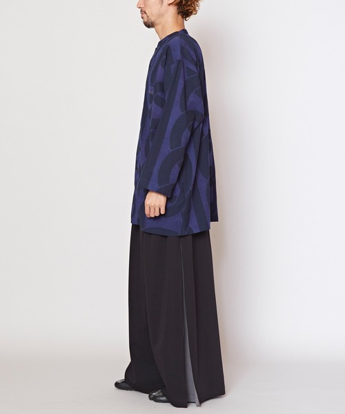 カヤ パンツ 「カヤ」隠れ色 袴風メンズワイドパンツ メンズ