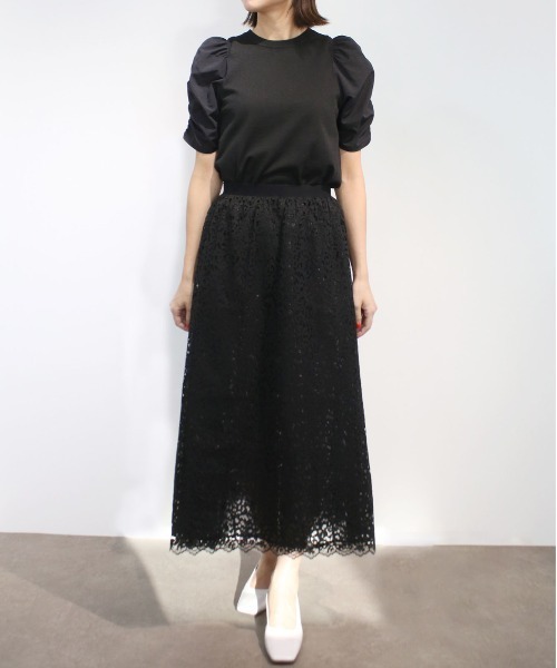 ☆MARILYN MOON ペンシル　レース　スカート Marilyn Moon スカート レーススカート : ZOZOTOWN Yahoo!店