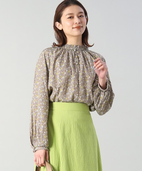 ⭐︎ フォロー感謝割 UNTITLED アンタイトル 花柄 総柄 ブラウス シャツ UNTITLED シャツ ブラウス フラワー柄デザインブラウス