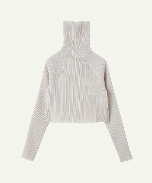 leinwände Pleats Turtleneck Cropped Top セール】Pleats Turtleneck Cropped Top（Tシャツ/カットソー