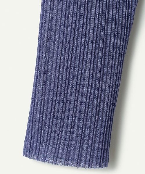 leinwande tシャツ Pleats Turtleneck Cropped Top レディース