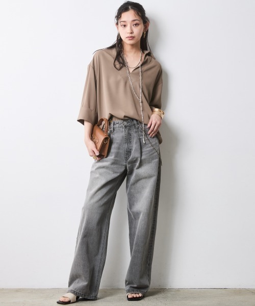 CHIC STYLE（シックスタイル） ワイドパンツ ジーンズ デニム デニム