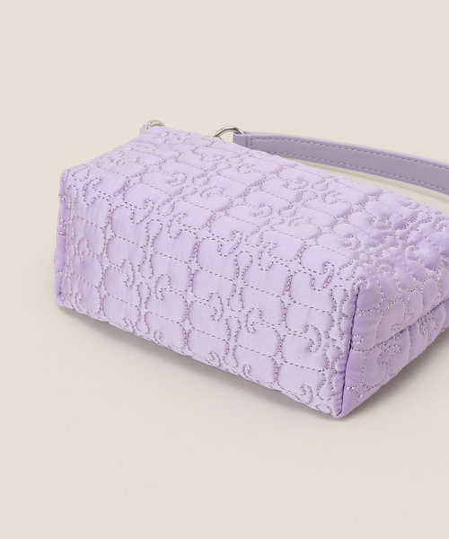 バッグ ハンドバッグ 「GANNI / ガニー」Butterfly Small Pouch Satin 