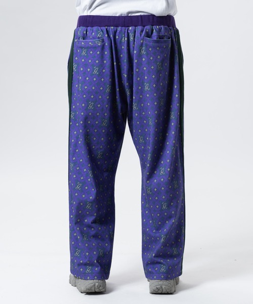 glamb パンツ Glitter Monogram Jersey Pants / グリッター