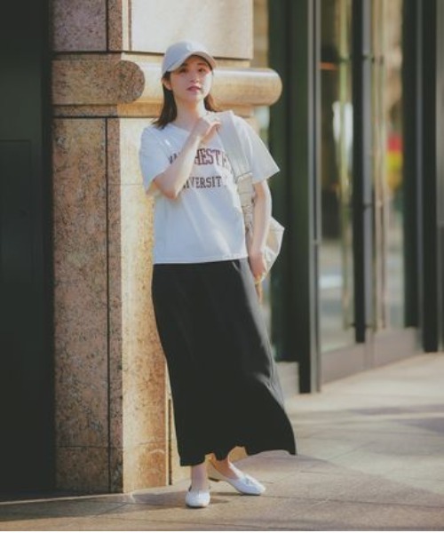 GLOBAL WORK tシャツ 低身長スタッフ企画/快適ロゴT半袖/EiiS/102400  