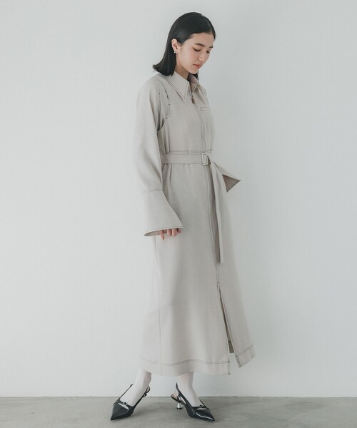 PUBLIC TOKYO（パブリックトウキョウ） シャツワンピース ショルダー