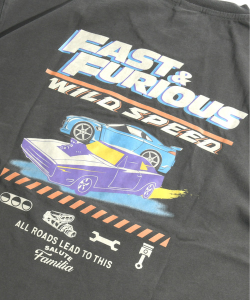 tシャツ Tシャツ メンズ 「neos」ルーズシルエット FAST＆FURIOUS WILD SPEED ワイルドスピード ロゴ プリント ハーフスリ｜zozo｜23