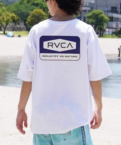 【RVCA】バックプリント オーバーサイズ Tシャツ★男女OK♪ RVCA tシャツ RVCA/ルーカ 半袖Tシャツ バックプリント オーバー