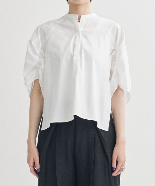 ブラウス シャツ 「STUDIOUS/ステュディオス」タックスリーブブラウス レディース STUDIOUS ブラウス シャツ 「STUDIOUS/ステュディオス」タック