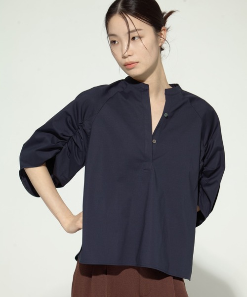 ブラウス シャツ 「STUDIOUS/ステュディオス」タックスリーブブラウス レディース STUDIOUS ブラウス シャツ 「STUDIOUS/ステュディオス」タック