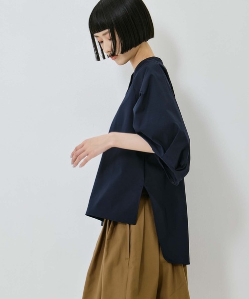 ブラウス シャツ 「STUDIOUS/ステュディオス」タックスリーブブラウス レディースの画像