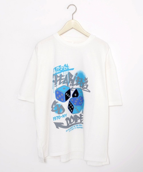 Revo. tシャツ TC天竺 アソート プリント オーバーサイズTシャツ ロゴ