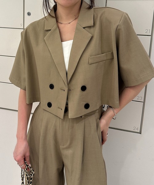 solleim（ソルレム） セットアップ クロップドジャケットパンツ