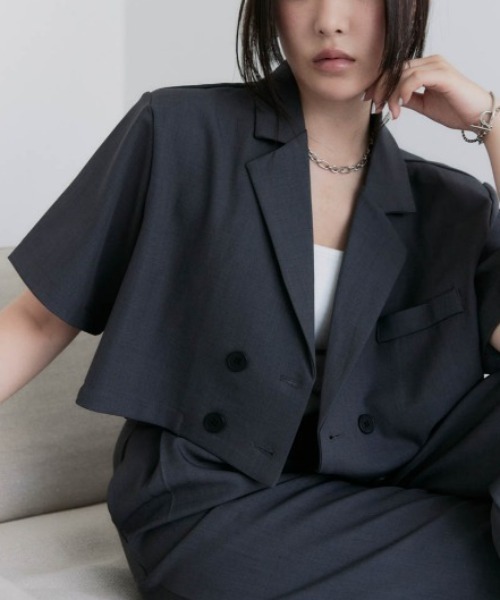 solleim（ソルレム） セットアップ クロップドジャケットパンツ