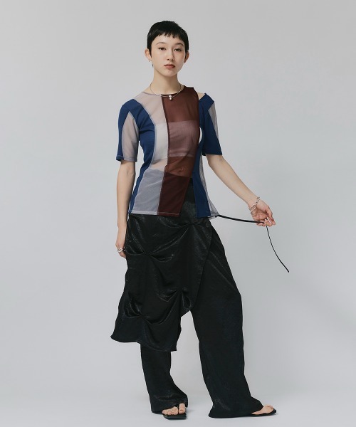 led.tokyo シアードッキングTシャツ led.tokyo tシャツ 「led.tokyo」シアードッキングTEE レディース