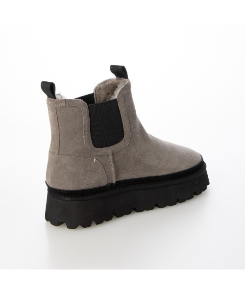 carino（カリーノ） ブーツ 本革ムートン サイドゴアショートブーツ