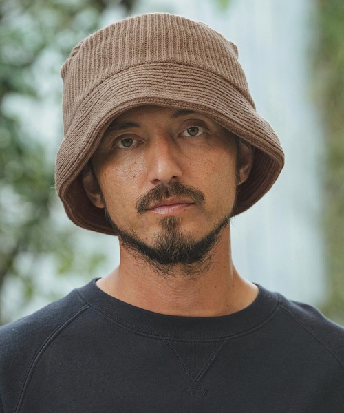 CAMBIO（カンビオ） 帽子 ハット mko12231- Rib Knit Bucket Hat