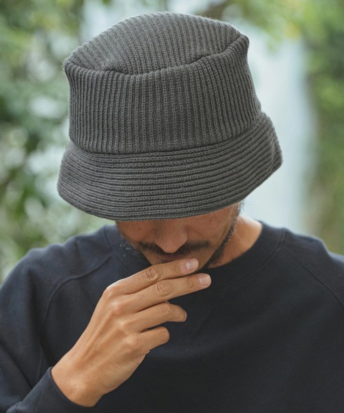CAMBIO 帽子 ハット mko12231- Rib Knit Bucket Hat バケット