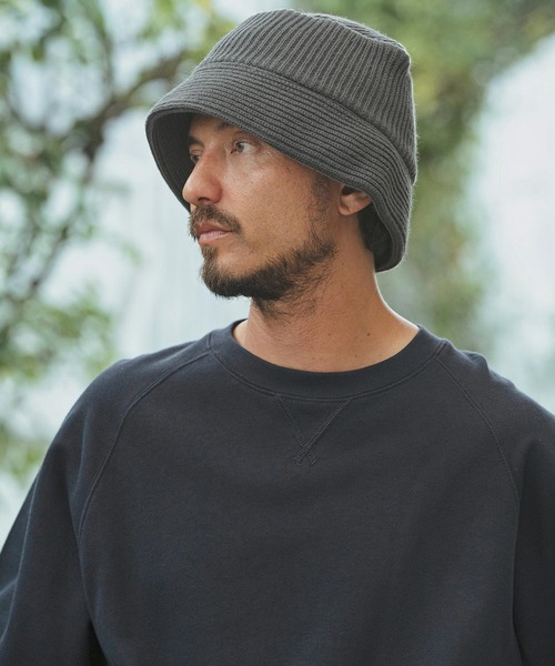 CAMBIO 帽子 ハット mko12231- Rib Knit Bucket Hat バケット