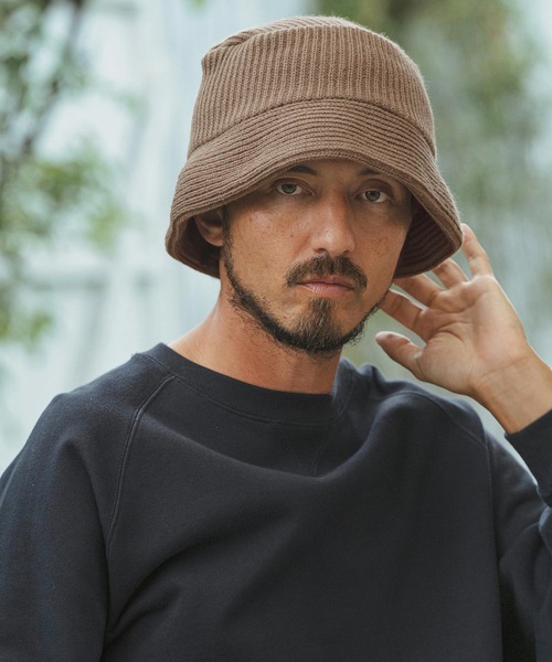 CAMBIO（カンビオ） 帽子 ハット mko12231- Rib Knit Bucket Hat