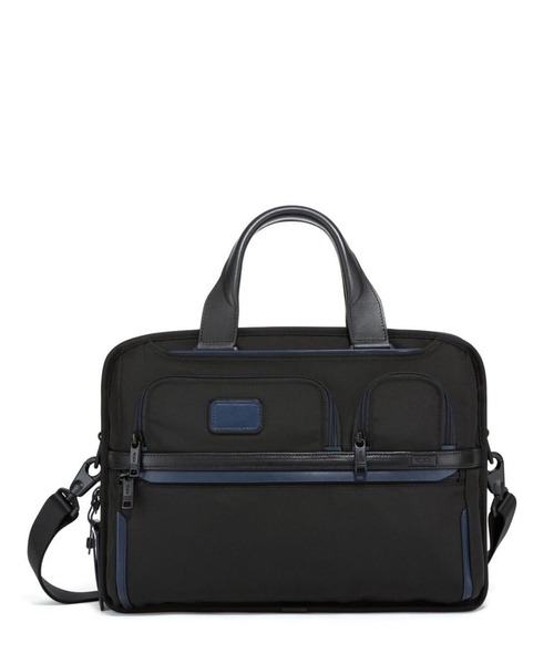TUMI ビジネスバッグ ブラック×ネイビー TUMI ビジネスバッグ ALPHA エクスパンダブル・オーガナイザー