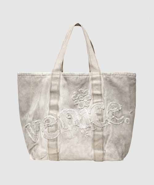 【ERL】Veniceロゴ キャンバス トートバッグ (送料関税込) ERL トートバッグ UNISEX VENICE TOTE BAG WOVEN メンズ