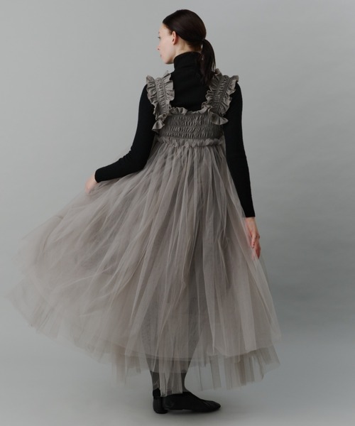 PERNA（ペルナ） ワンピース チュールギャザーキャミワンピース