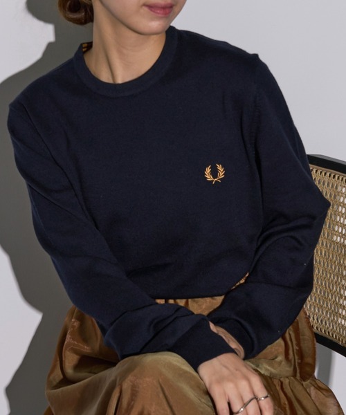 FRED PERRY K9601 ネイビー ニット L imgrc0098177147.jpg