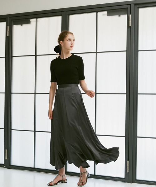 【mare マレ】 Flared Skirt フレアスカート mirem（ミレム） スカート Flare marmaid skirt : ZOZOTOWN Yahoo!店