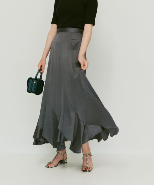 mirem（ミレム） ロング スカート Flare marmaid skirt : ZOZOTOWN