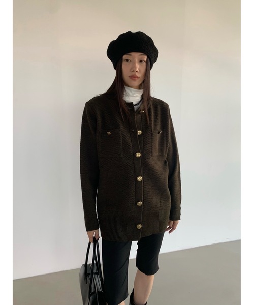 didot.showroom ノーカラーウールジャケット　卒業式入学式にも Didot.showroom ジャケット ノーカラージャケット 「DIDOT.」ノー