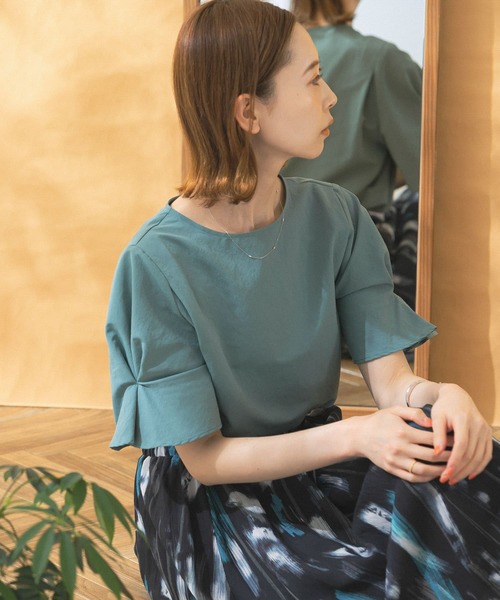 URBAN RESEARCH ROSSO WOMEN」 半袖ブラウス FREE ブラック
