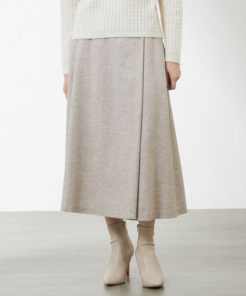 スカート シックツイードツイルスカート レディース L】ツイード調ジャ