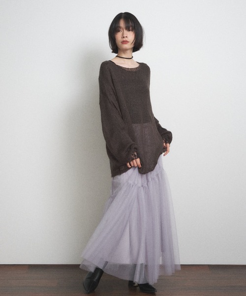 Shelly island（シェリーアイランド） スカート チュールティアード