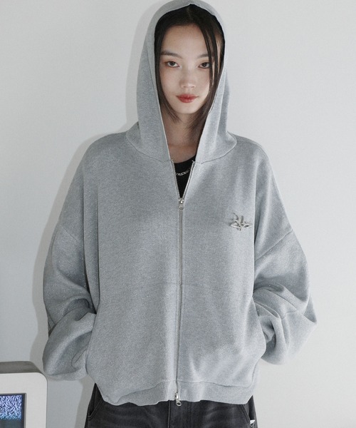 希少MaxMara　銀タグ　ニットジップパーカー　M アイボリー　ダブルジップ 希少MaxMara 銀タグ ニットジップパーカー M アイボリー ダブル