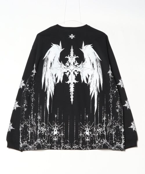 レフレム クロス刺繍半袖Tシャツ グレー REFLEM tシャツ 「REFLEM/レフレム」クロス刺繍Tシャツ/ハーフ