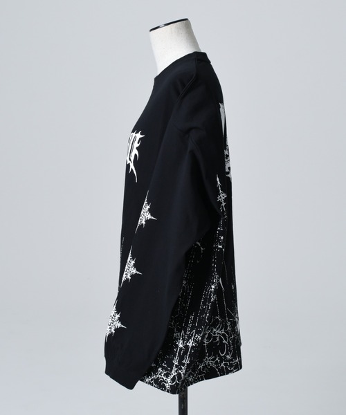 tシャツ 「REFLEM/レフレム」ウイングクロスプリントL/S Tee/ロングスリーブカットソー レディース メンズ REFLEM/レフレム』ウイングクロスプリントL/S Tee/ロング