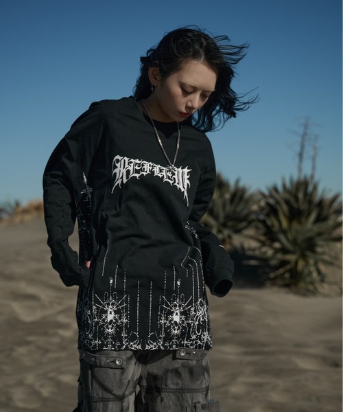 REFLEM tシャツ 「REFLEM/レフレム」ウイングクロスプリントL/S