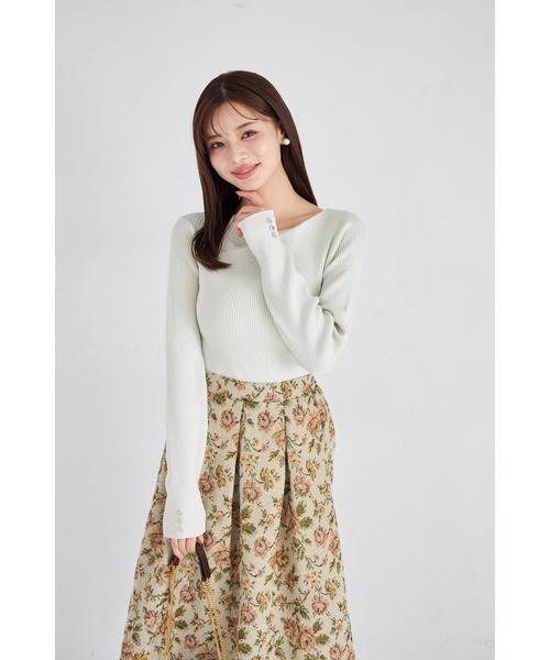 アシンメトリックデザイン ニットセーター tocco closet（トッコ クローゼット） ニット セーター 「ZOZO限定