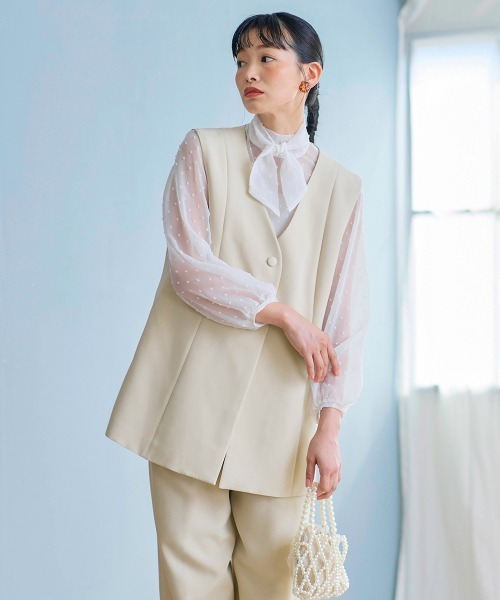 IENA シアーブラウスジャケット　ジレ シアーブラウスジャケット（ジレ）｜IENA（イエナ）の通販｜BAYCREW'S