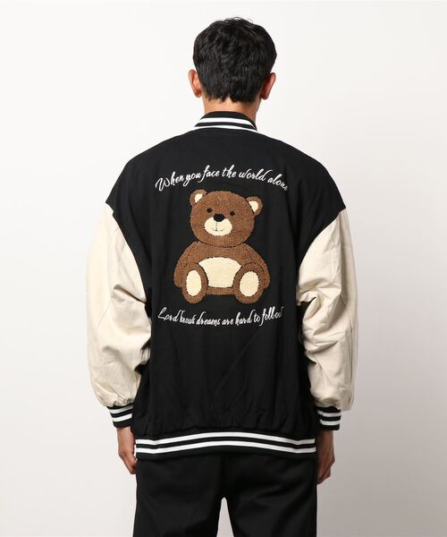 「HOOK」 スタジャン L ライトブルー メンズ_画像6